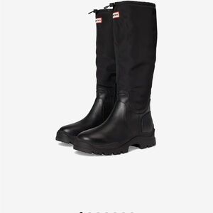 Hunter Wendy Black Tall Boots Size 9